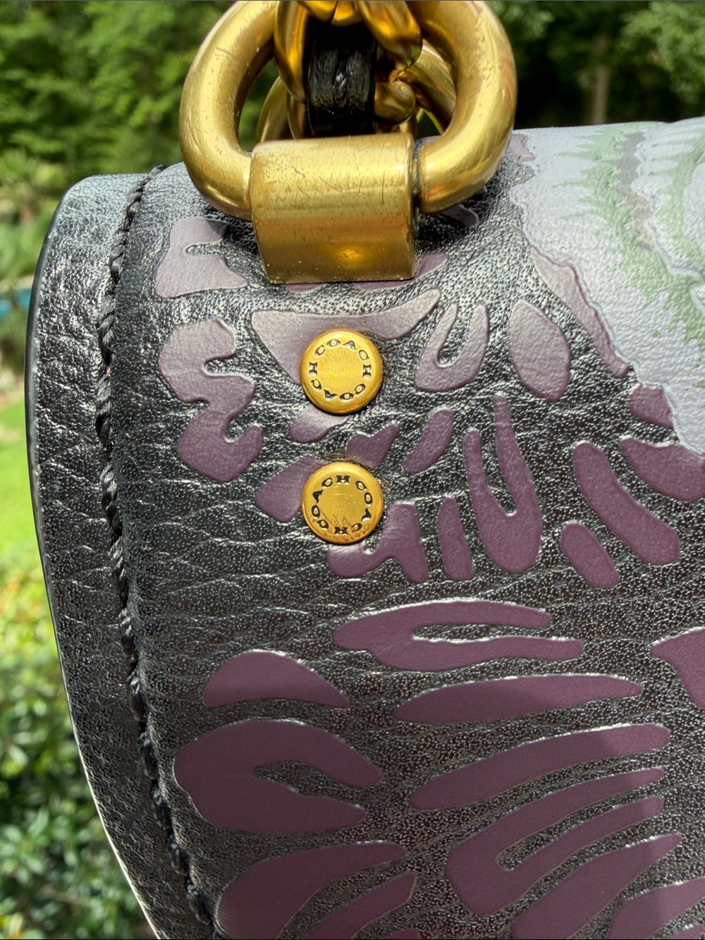 Coach Vintage Troupe Crossbody Kaffe Fassett Collaboration Bag RARE; added TAG - Picture 4 of 17